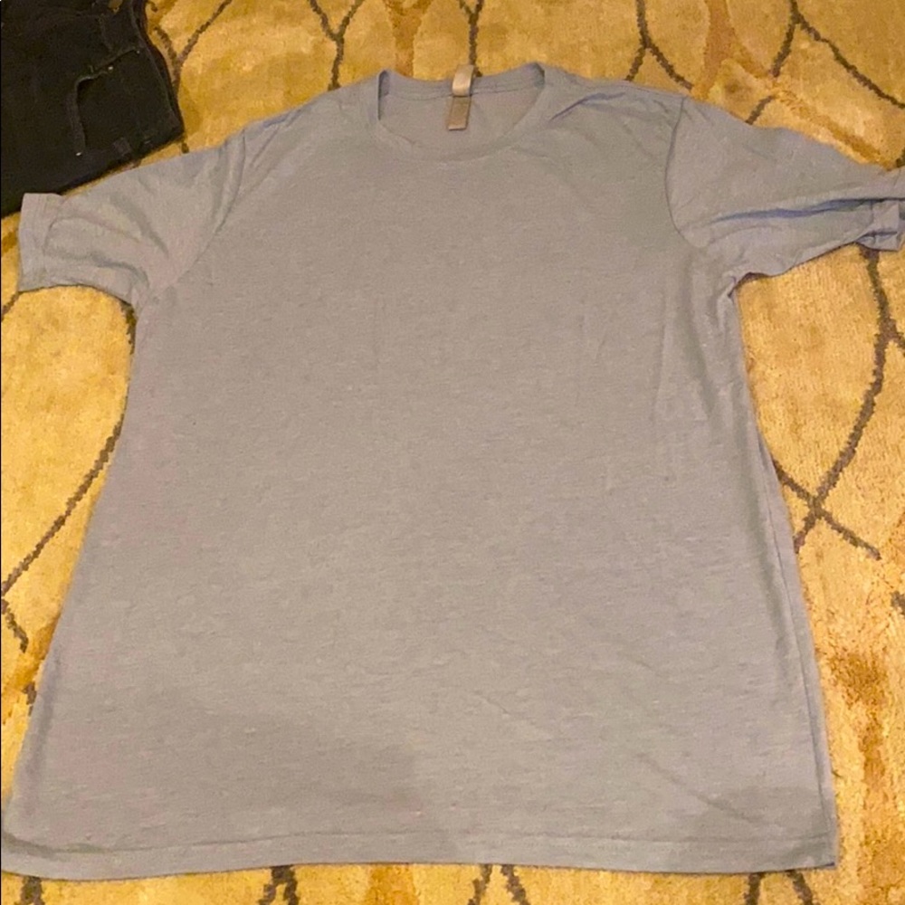 Large (next level ) plain blue shirt